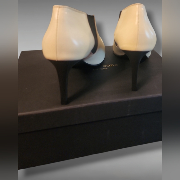 New $475 Rag & Bone Beha Chelsea Booties In Antique White Size: 36.5(US 6.5) - Picture 4 of 11